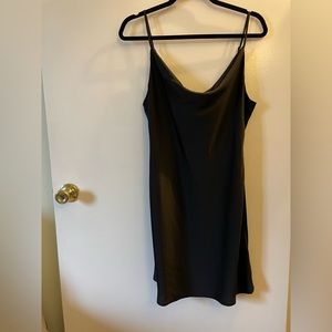 Urban Outfitters Mallory Cowl Neck Slip Dress in Black